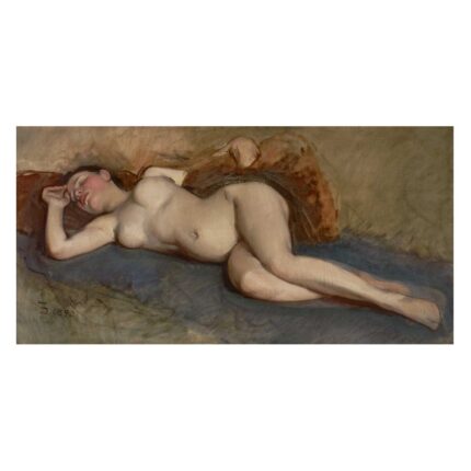 Πίνακας σε καμβά - Frank Duveneck - Reclining Nude