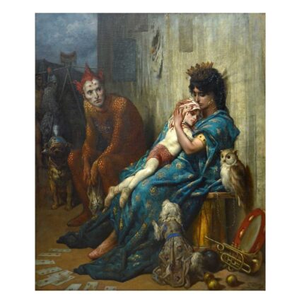 Πίνακας σε καμβά - Gustave Doré - Les Saltimbanques