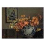 Πίνακας σε καμβά - Mary Hiester Reid - Chrysanthemums, A Japanese Arrangement