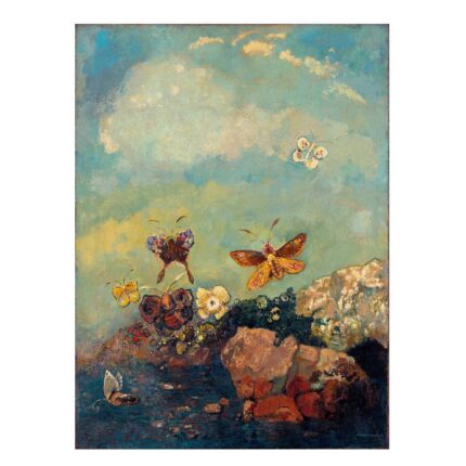Πίνακας σε καμβά - Odilon Redon - Butterflies