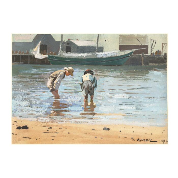 Πίνακας σε καμβά - Winslow Homer - Boys Wading