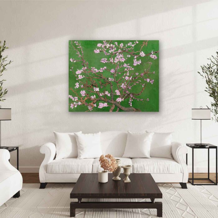 Πίνακας σε καμβά - Van Gogh Almond Blossom Green
