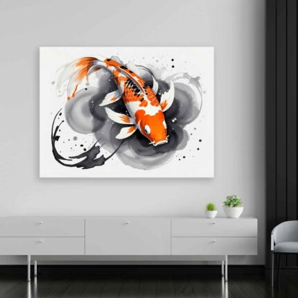 Πίνακας σε καμβά - Ένα ψάρι Koi