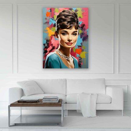 Πίνακας σε καμβά - Audrey Hepburn