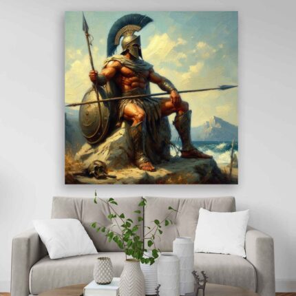 Πίνακας σε καμβά - Ο Αρχαίος Έλληνας Οπλίτης