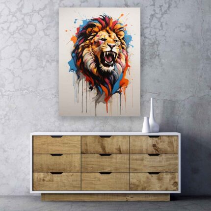 Πίνακας σε καμβά - Λιοντάρι