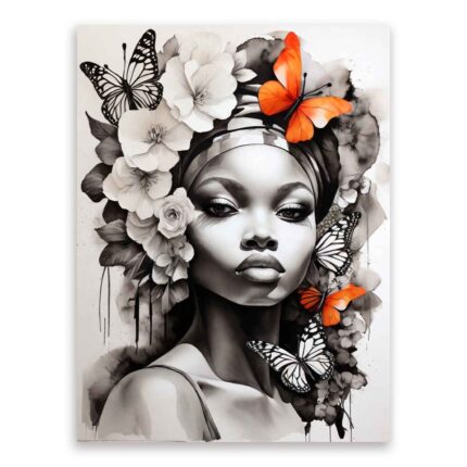 Πίνακας σε καμβά - Pop Art African Woman
