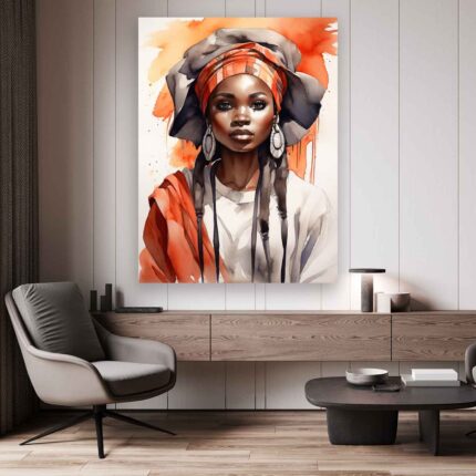 Πίνακας σε καμβά - Pop Art African Woman